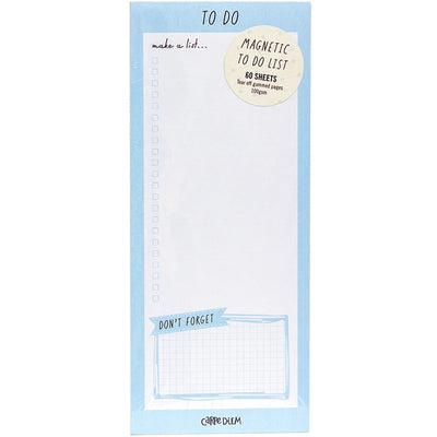Carpe Diem Magnetic To Do List Sky Blue