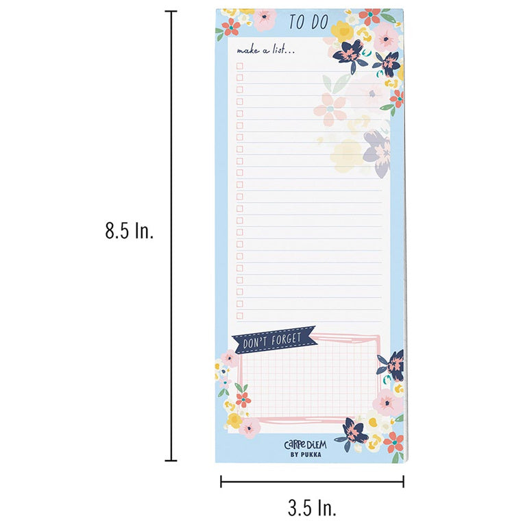 Carpe Diem Magnetic To Do List Ditzy Floral