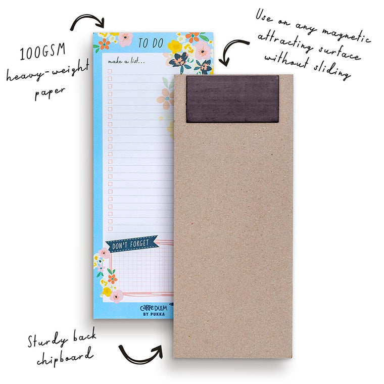 Carpe Diem Magnetic To Do List Ditzy Floral