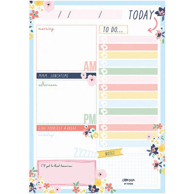 Carpe Diem Daily Planner Pad Ditzy Floral