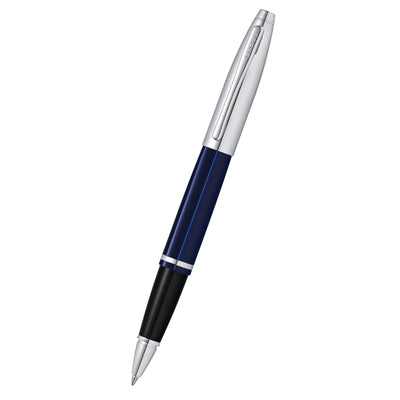 Cross Calais Rollerball Pen Chrome and Blue Lacquer