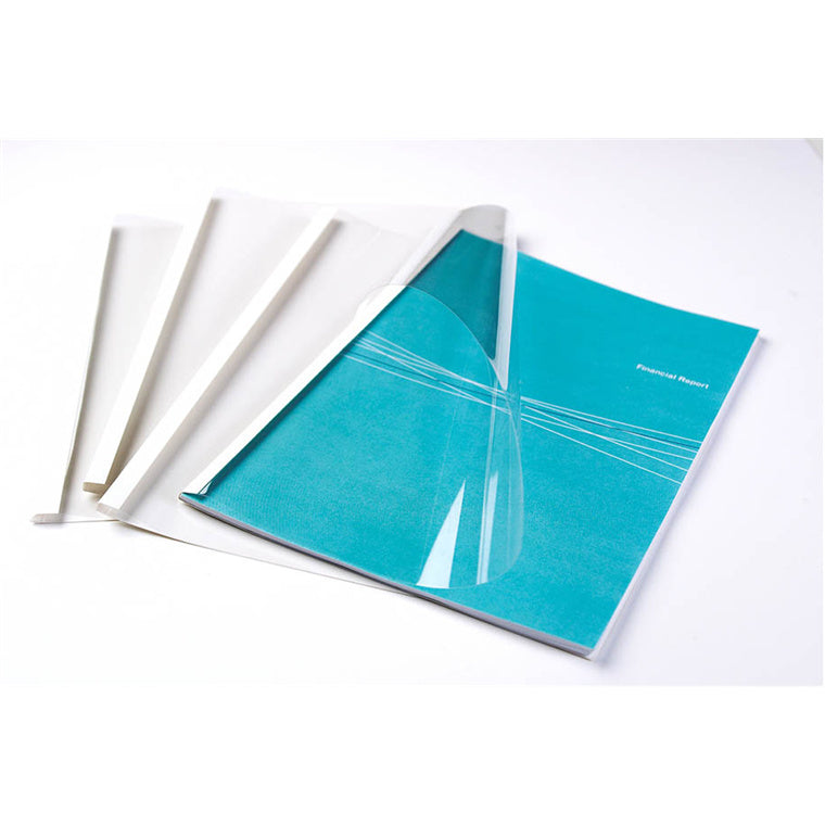 53154 - Fellowes Thermal Binding Covers A4 6mm White, Pack of 100