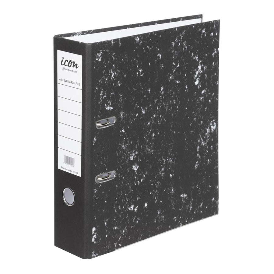 Okin IF200B - Icon Lever Arch File A4 Mottle, Bulk Pack of 50