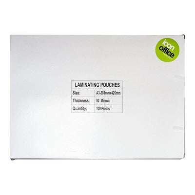 LAMA3 - Okin Laminating Pouches A3 Gloss 80mic, Pack of 100