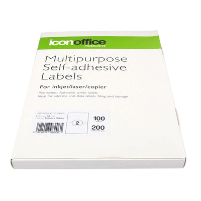 ILA42 - Okin Multipurpose Labels 2 Per Sheet 210x148mm, Pack of 100