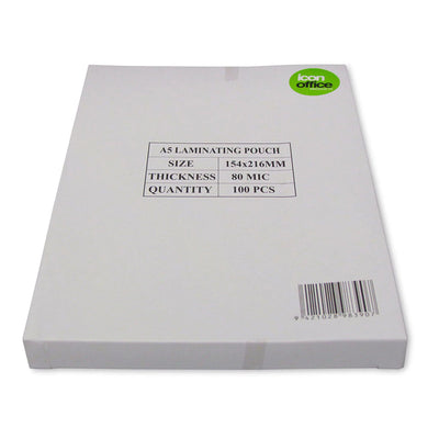 LAMA5 - Okin Laminating Pouches A5 Gloss 80mic, Pack of 100