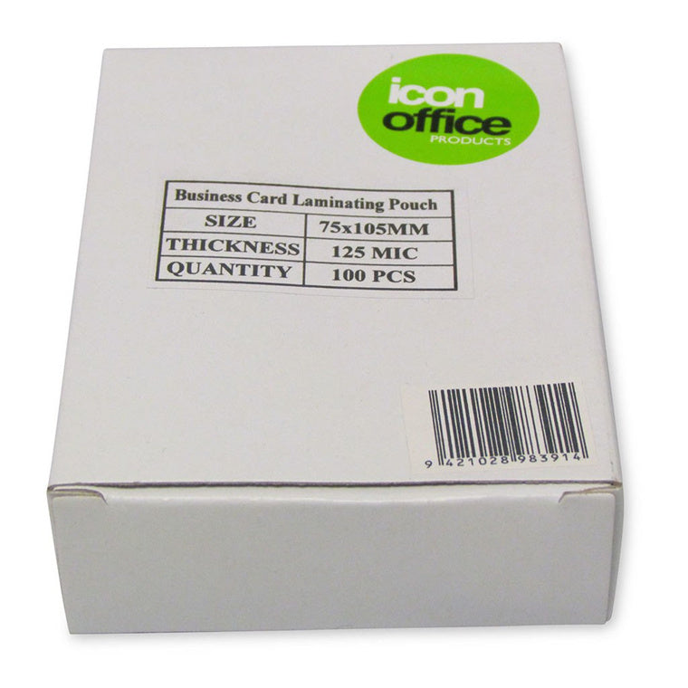 Okin LAMCARD - Icon Laminating Pouches ID Card Gloss 125mic, Pack of 100