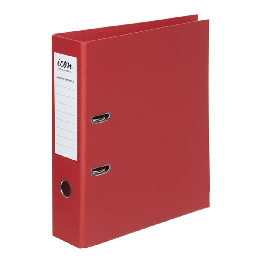 IF208 - Okin Lever Arch File A4 Linen Red
