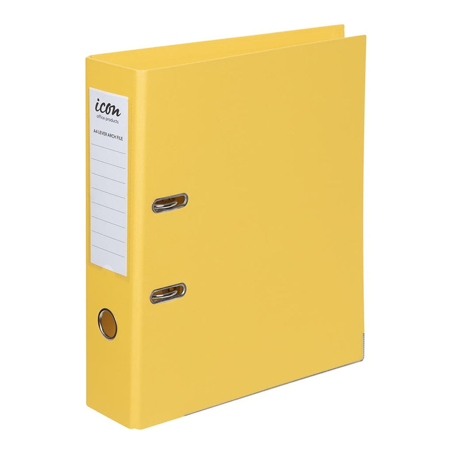 IF209 - Okin Lever Arch File A4 Linen Yellow