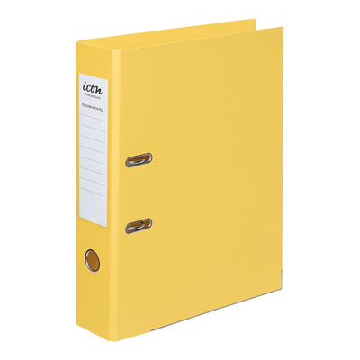 Okin Lever Arch File FS - Linen - Yellow