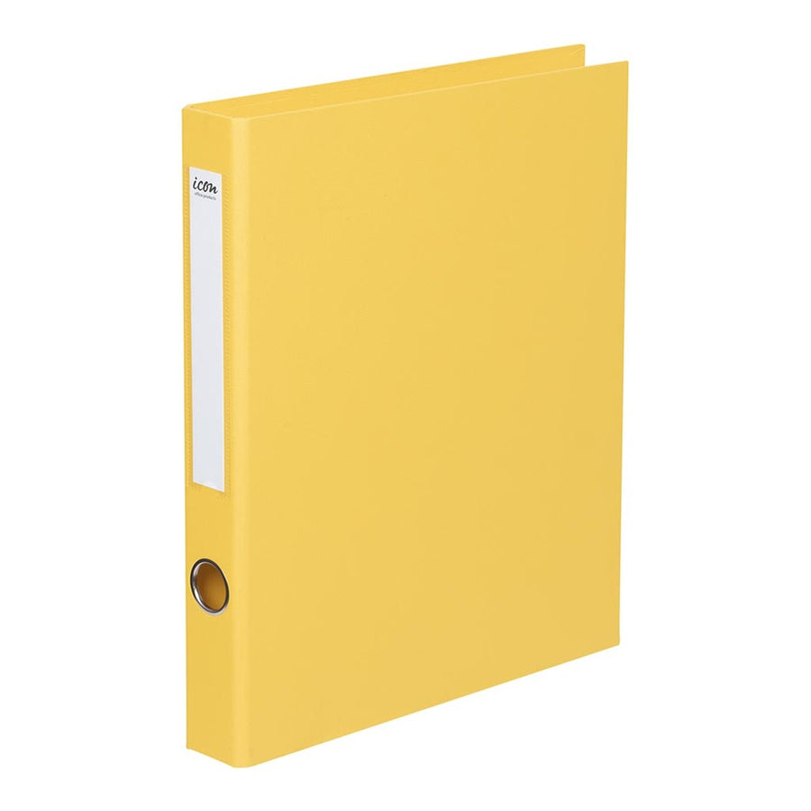 IF244 - Okin Ringbinder Linen A4 2D 26mm Yellow