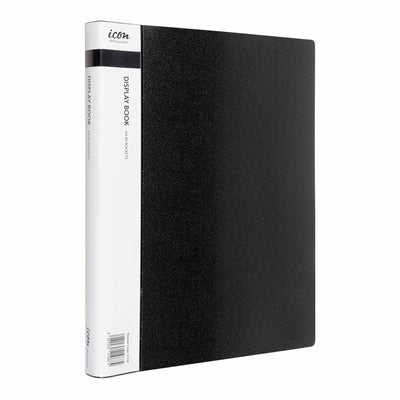 IF330 - Okin Display Book A4 with Insert Spine 40 Pocket Black