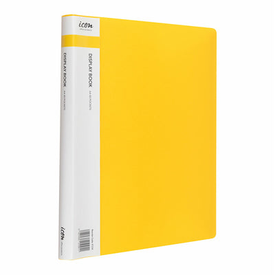 Okin IF334 - Icon Display Book A4 with Insert Spine 40 Pocket Yellow