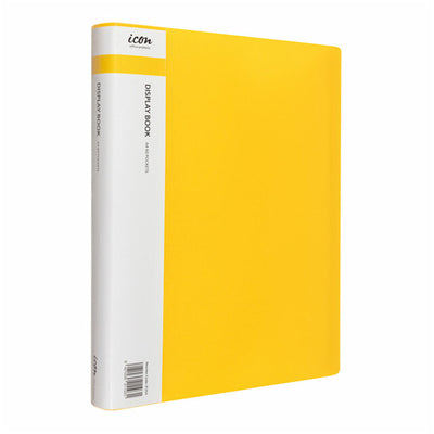 IF354 - Okin Display Book A4 with Insert Spine 60 Pocket Yellow