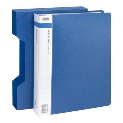 Okin IF361 - Icon Display Book A4 with Insert Spine 80 Pocket with Case Blue