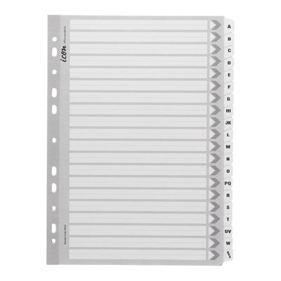 Okin IF622 - Icon Cardboard Indices with Reinforced Tabs A-Z White