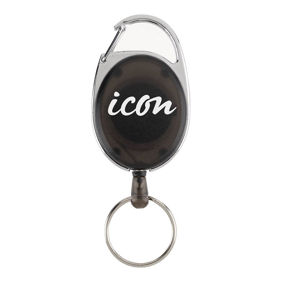 Okin IKHCHR - Icon Retractable Snap Lock Key and ID Card Holder Charcoal