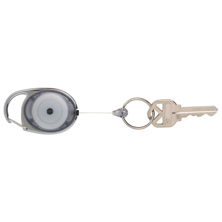 Okin IKHCHR - Icon Retractable Snap Lock Key and ID Card Holder Charcoal