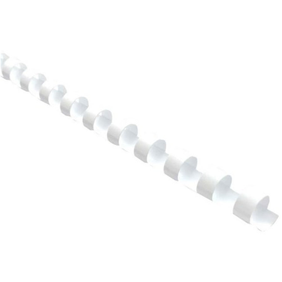 BCOIL6WH25 - Okin Plastikbindefeder 6mm Weiß, Packung mit 25 Stück