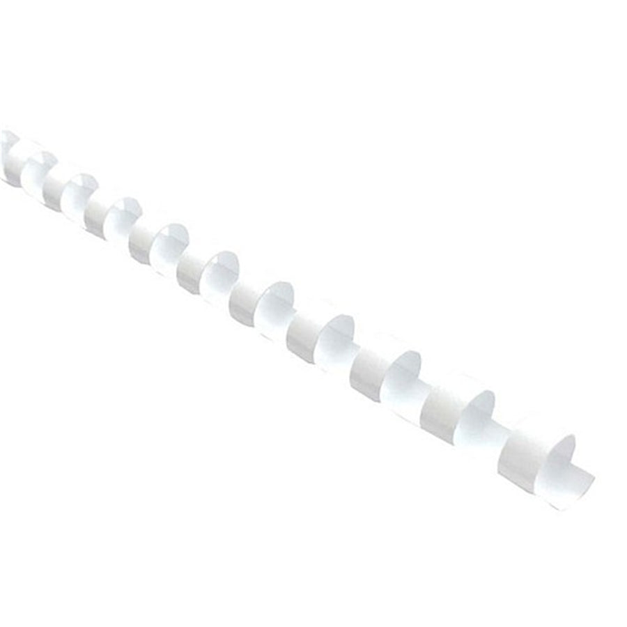 BCOIL16WH25 - Okin Binding Coil Plastic 16mm White, Pack of 25