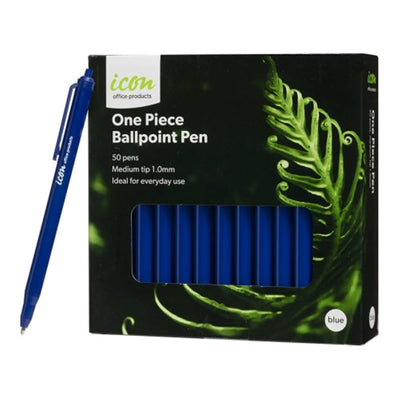 Okin    One Piece Ballpoint Pen - Blue