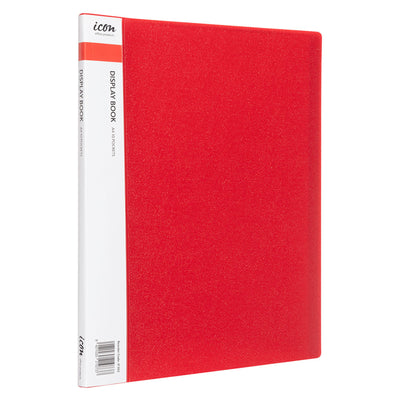 Okin IF302 - Icon Display Book A4 with Insert Spine 10 Pocket Red