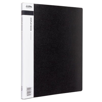 IF310 - Okin Display Book A4 with Insert Spine 20 Pocket Black