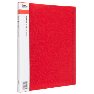 Okin IF313 - Icon Display Book A4 with Insert Spine 20 Pocket Red