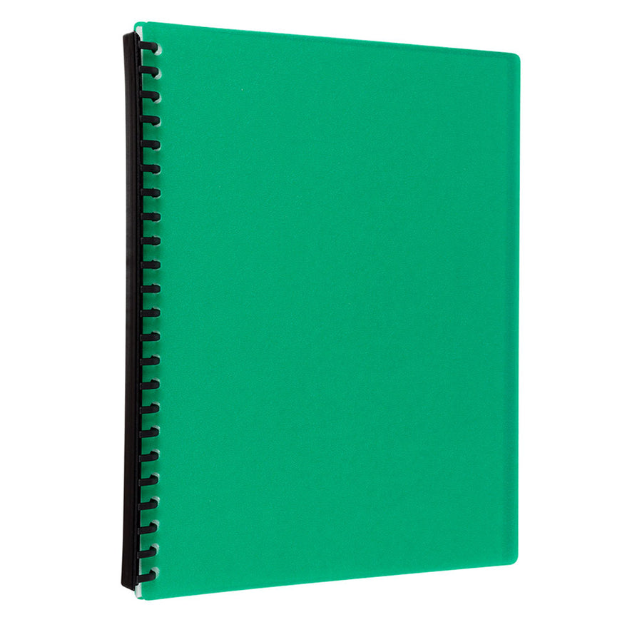 Okin IF372 - Icon Refillable Display Book A4 20 Pocket Green