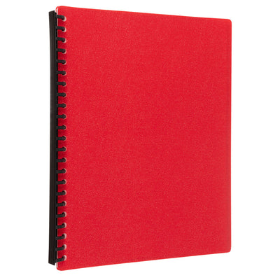 Okin IF373 - Icon Refillable Display Book A4 20 Pocket Red