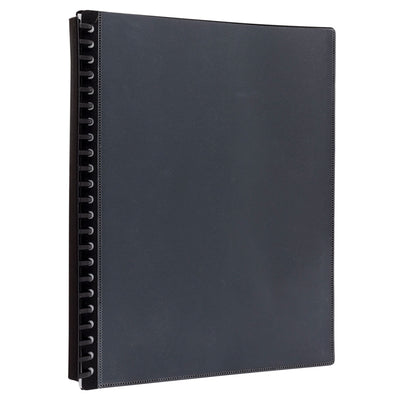 Okin IF379 - Icon Refillable Display Book A4 with Clear Cover 20 Pocket Black