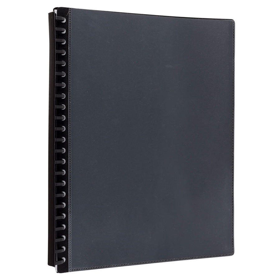 Okin IF379 - Icon Refillable Display Book A4 with Clear Cover 20 Pocket Black