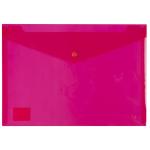 Okin IF463 - Icon PP Document Wallet A4 Button Closure Red