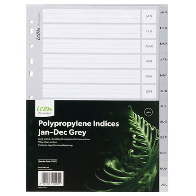Okin IF651 PP Indices Jan-Dec Grey