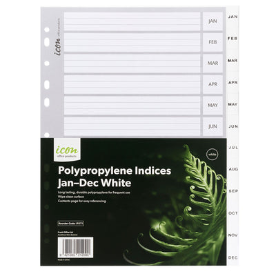 Okin IF671 - Icon PP Indices Jan-Dec White