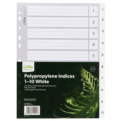 Okin IF673 - Icon PP Indices 1-10 White