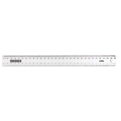 Okin IRULER02 - Icon Ruler Clear Narrow 30cm