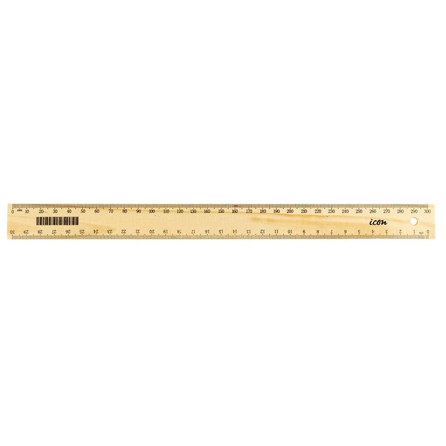 Okin IRULER04 Ruler Wooden Narrow 30cm
