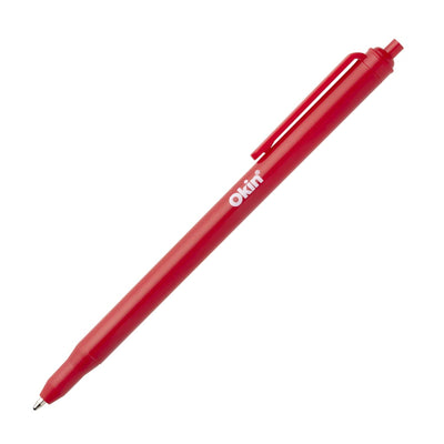 IBP1PRED - Okin One Piece Ballpoint Pen Red