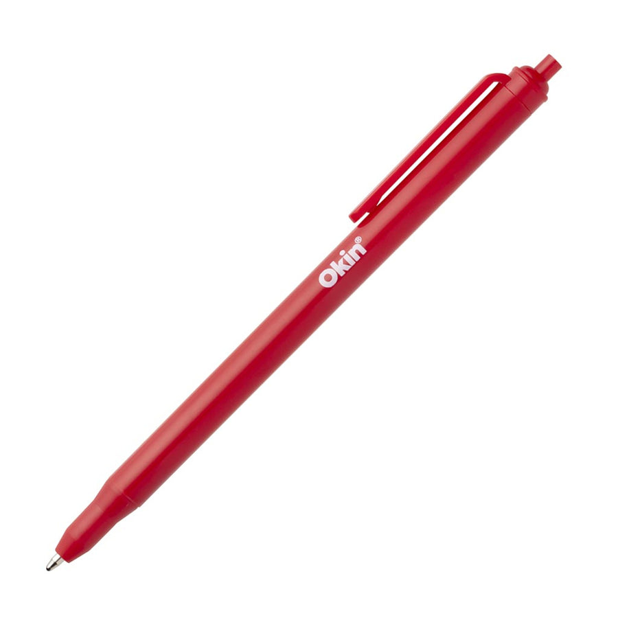 IBP1PRED - Okin One Piece Ballpoint Pen Red