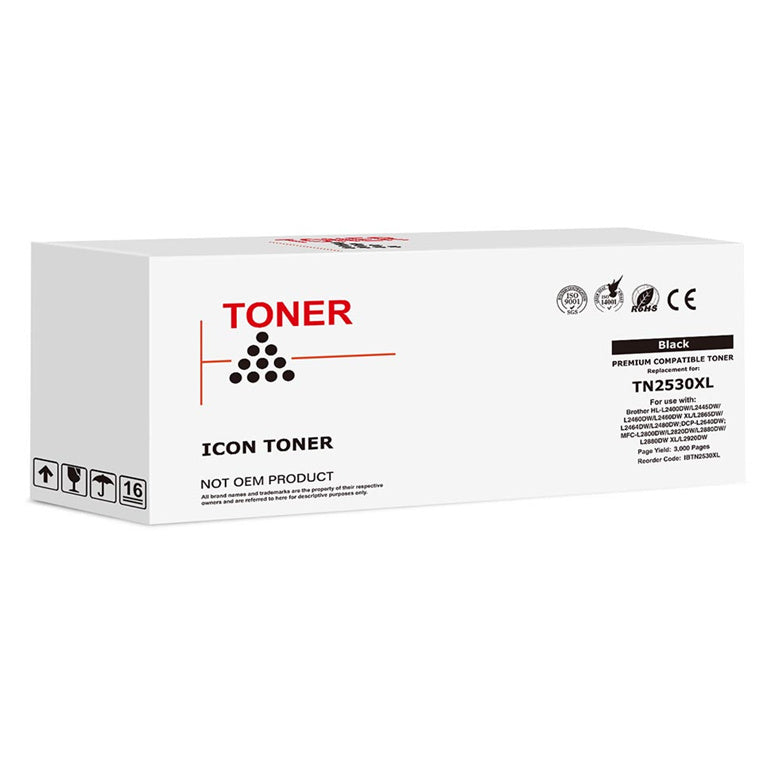 IBTN2530XL - Brother TN2530XL Schwarz Tonerpatrone Okin Kompatibel