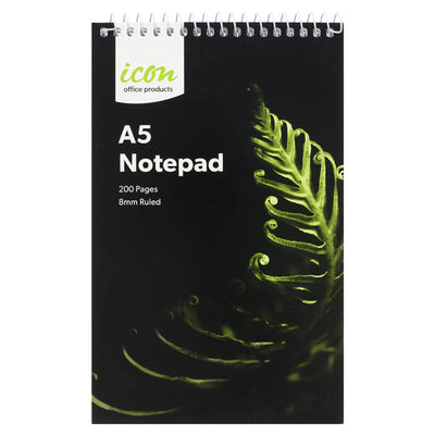 ISNPSC002 - Okin Spiral Notepad 127x204mm Soft Cover 200 pg FSC Mix*