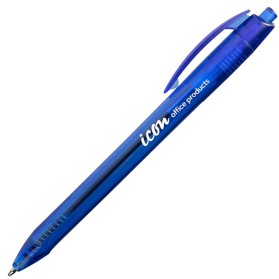 Okin IBPTRIBLUE Kugelschreiber, einziehbar, dreieckig, blau