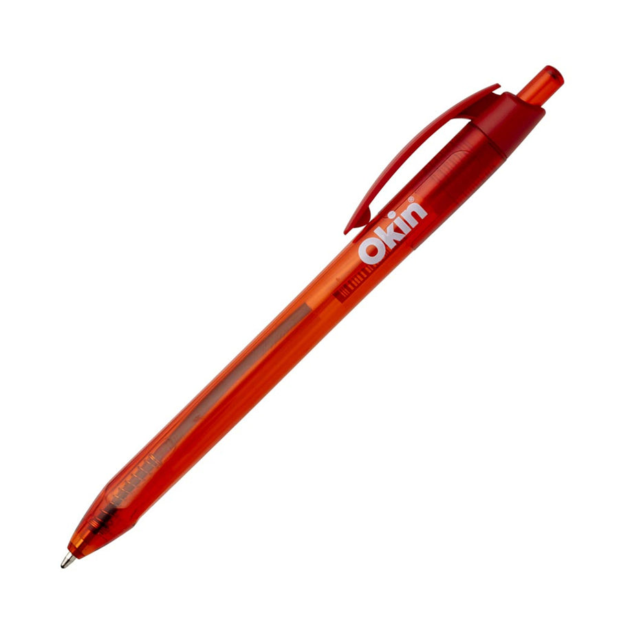 IBPTRIRED - Okin Ballpoint Retractable Pen Triangular Red