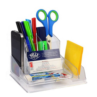Italplast Desk Organiser Clear