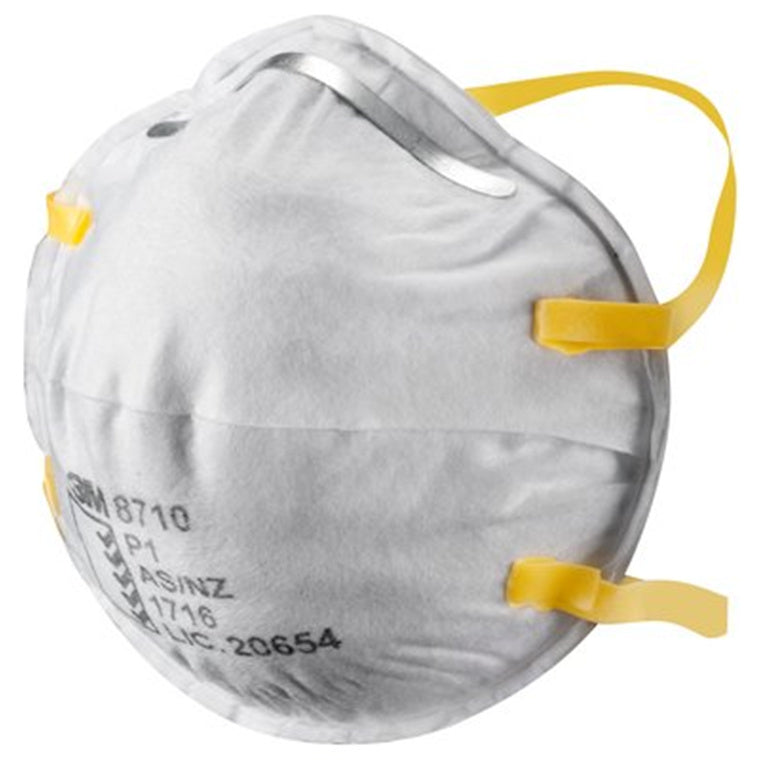 10080 - 3M Respirator Classic 8710 Cupped Standard White P1, Pack of 20