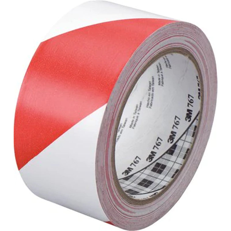 10168 - 3M Vinyl Tape 767 50mm x 33m Red/White