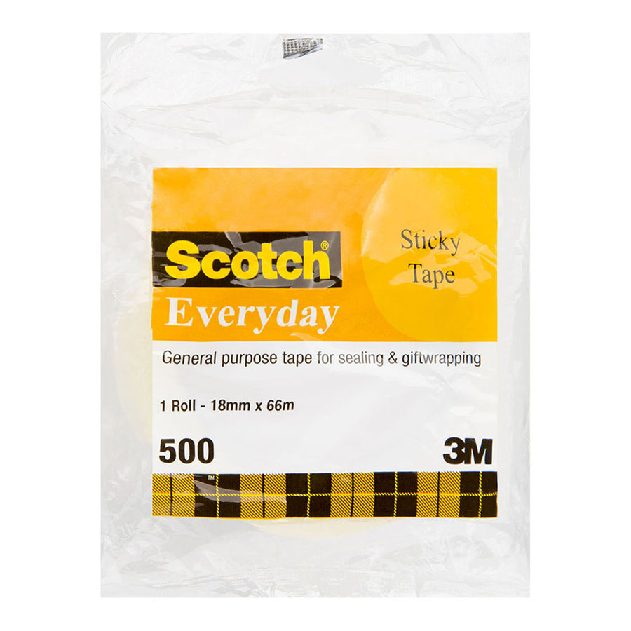 3M 10177 Scotch Everyday Tape 500 18mm x 66m