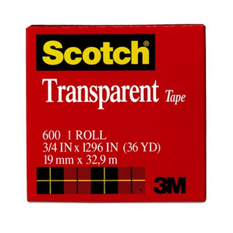 Scotch Gift Wrap Tape CLIP-15 19mm x 16.5m, 12 Rolls on Clipstrip