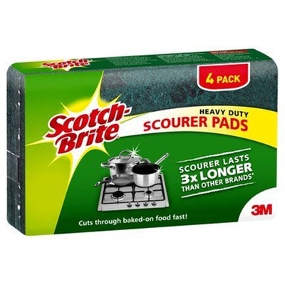 Scotch-Brite Scouring Pad Heavy Duty, Pack of 4